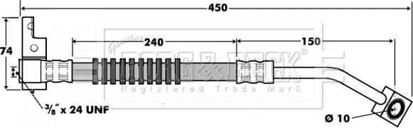 Borg & Beck BBH7409 - Jarruletku inparts.fi