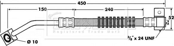 Borg & Beck BBH7412 - Jarruletku inparts.fi