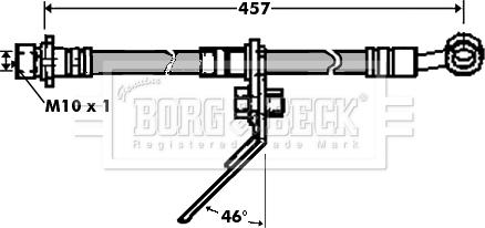 Borg & Beck BBH7435 - Jarruletku inparts.fi