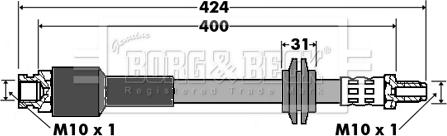 Borg & Beck BBH7426 - Jarruletku inparts.fi