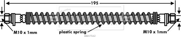 Borg & Beck BBH7542 - Jarruletku inparts.fi