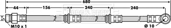 Borg & Beck BBH7503 - Jarruletku inparts.fi