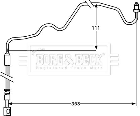 Borg & Beck BBH7533 - Jarruletku inparts.fi