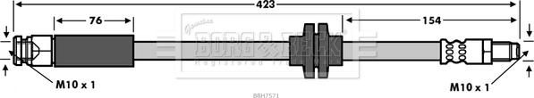 Borg & Beck BBH7571 - Jarruletku inparts.fi