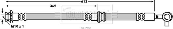 Borg & Beck BBH7657 - Jarruletku inparts.fi