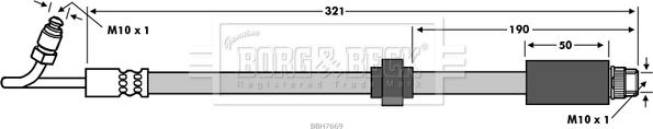 Borg & Beck BBH7669 - Jarruletku inparts.fi