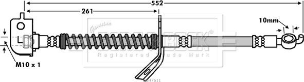 Borg & Beck BBH7611 - Jarruletku inparts.fi