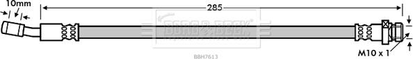 Borg & Beck BBH7613 - Jarruletku inparts.fi