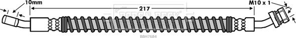 Borg & Beck BBH7684 - Jarruletku inparts.fi