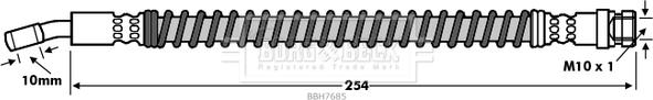 Borg & Beck BBH7685 - Jarruletku inparts.fi