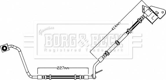 Borg & Beck BBH7625 - Jarruletku inparts.fi