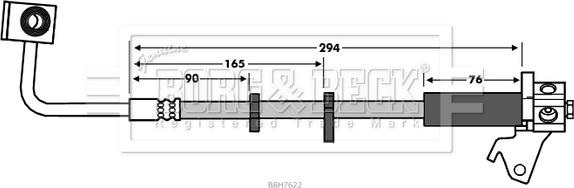 Borg & Beck BBH7622 - Jarruletku inparts.fi