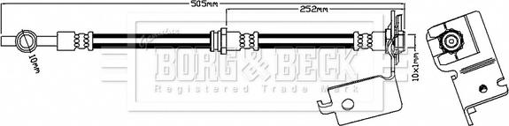 Borg & Beck BBH7059 - Jarruletku inparts.fi