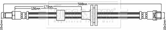 Borg & Beck BBH7086 - Jarruletku inparts.fi