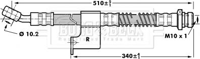 Borg & Beck BBH7033 - Jarruletku inparts.fi