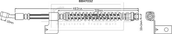 Borg & Beck BBH7032 - Jarruletku inparts.fi