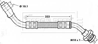 Borg & Beck BBH7155 - Jarruletku inparts.fi