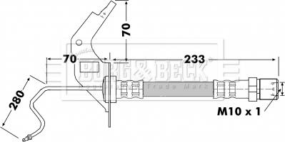 Borg & Beck BBH7119 - Jarruletku inparts.fi