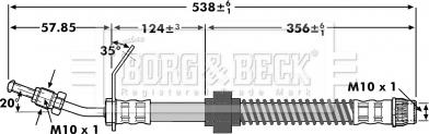 Borg & Beck BBH7131 - Jarruletku inparts.fi