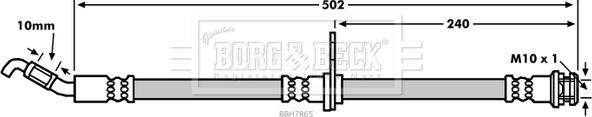 Borg & Beck BBH7865 - Jarruletku inparts.fi