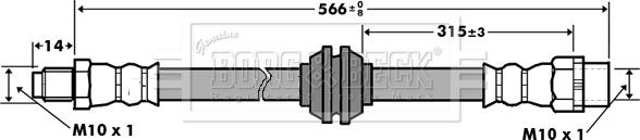 Borg & Beck BBH7395 - Jarruletku inparts.fi