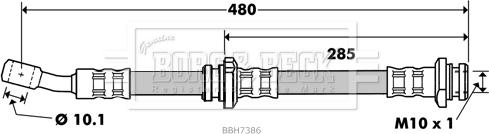 Borg & Beck BBH7386 - Jarruletku inparts.fi