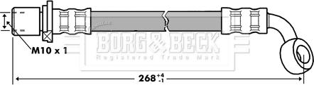 Borg & Beck BBH7284 - Jarruletku inparts.fi