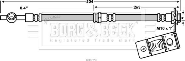 Borg & Beck BBH7795 - Jarruletku inparts.fi