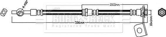 Borg & Beck BBH7796 - Jarruletku inparts.fi