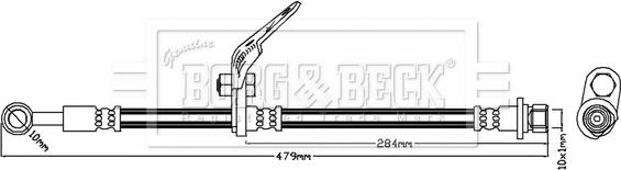 Borg & Beck BBH7749 - Jarruletku inparts.fi