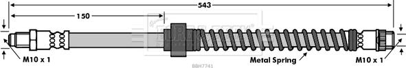 Borg & Beck BBH7741 - Jarruletku inparts.fi