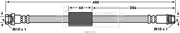 Borg & Beck BBH7743 - Jarruletku inparts.fi