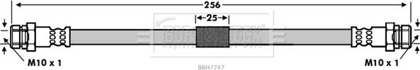 Borg & Beck BBH7747 - Jarruletku inparts.fi