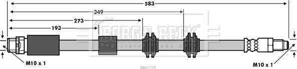 Borg & Beck BBH7775 - Jarruletku inparts.fi