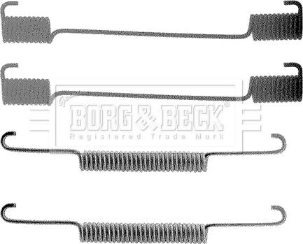 Borg & Beck BBK6093 - Tarvikesarja, jarrukengät inparts.fi