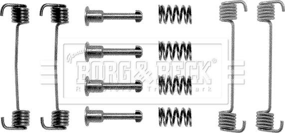 Borg & Beck BBK6002 - Tarvikesarja, jarrukengät inparts.fi