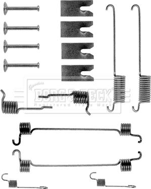 Borg & Beck BBK6029 - Tarvikesarja, seisontajarru inparts.fi