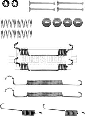 Borg & Beck BBK6194 - Tarvikesarja, jarrukengät inparts.fi