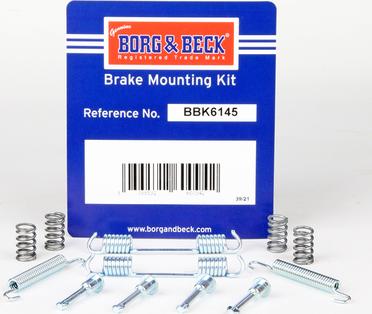 Borg & Beck BBK6145 - Tarvikesarja, seisontajarru inparts.fi