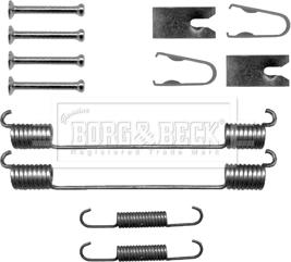 Borg & Beck BBK6152 - Tarvikesarja, jarrukengät inparts.fi