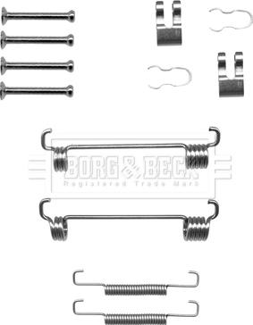 Borg & Beck BBK6189 - Tarvikesarja, seisontajarru inparts.fi