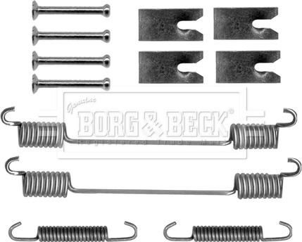 Borg & Beck BBK6176 - Tarvikesarja, jarrukengät inparts.fi