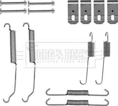 Borg & Beck BBK6309 - Tarvikesarja, jarrukengät inparts.fi