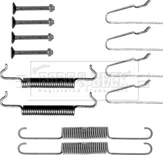 Borg & Beck BBK6315 - Tarvikesarja, seisontajarru inparts.fi