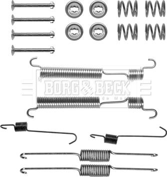 Borg & Beck BBK6268 - Tarvikesarja, jarrukengät inparts.fi