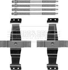 Borg & Beck BBK1589 - Tarvikesarja, jarrupala inparts.fi