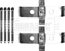 Borg & Beck BBK1580 - Tarvikesarja, jarrupala inparts.fi