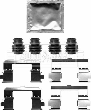 Borg & Beck BBK1648 - Tarvikesarja, jarrupala inparts.fi