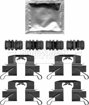 Borg & Beck BBK1647 - Tarvikesarja, jarrupala inparts.fi
