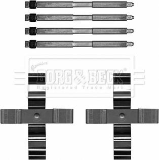 Borg & Beck BBK1652 - Tarvikesarja, jarrupala inparts.fi